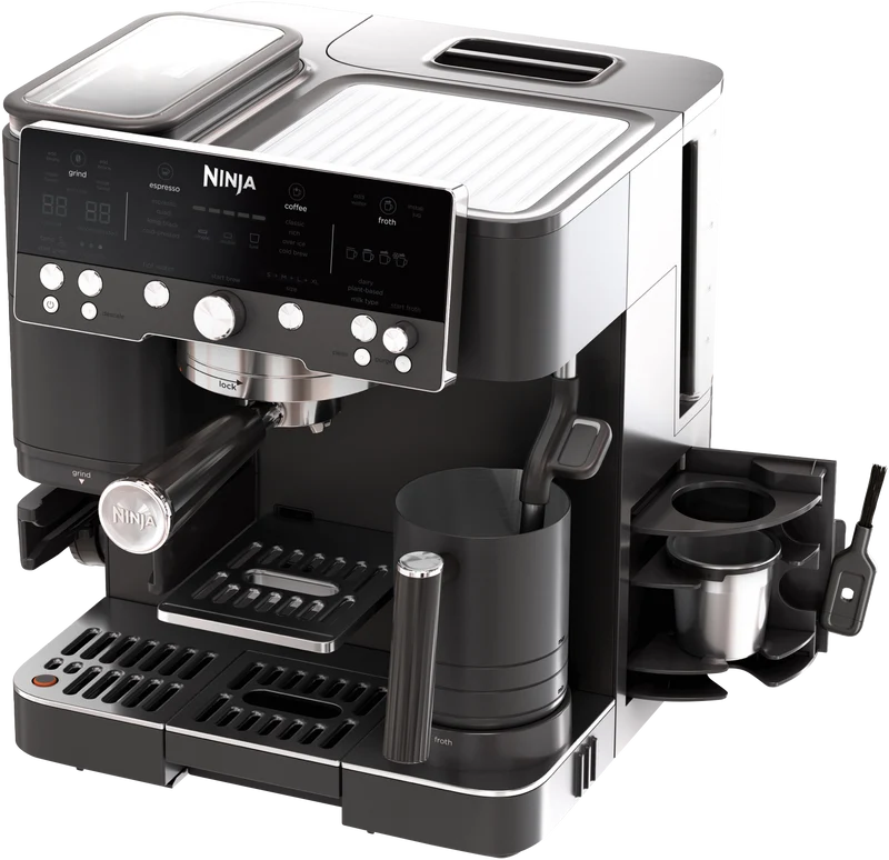 Ninja Luxe Cafe Manual Coffee Machine Midnight Black