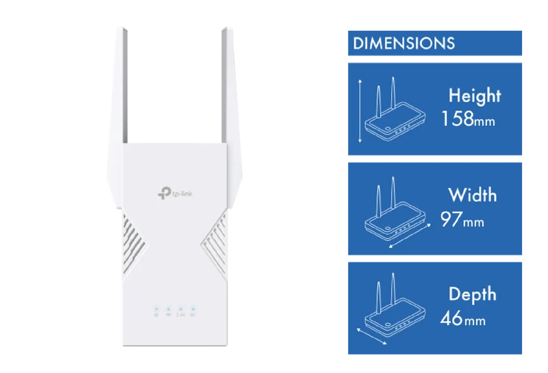 TP-LINK BE3600 Dual-Band Wi-Fi 7 Range Extender