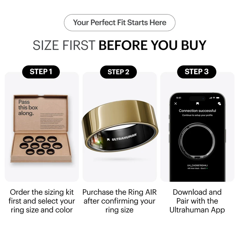 Ultrahuman Ring Air Size 05 Bionic Gold