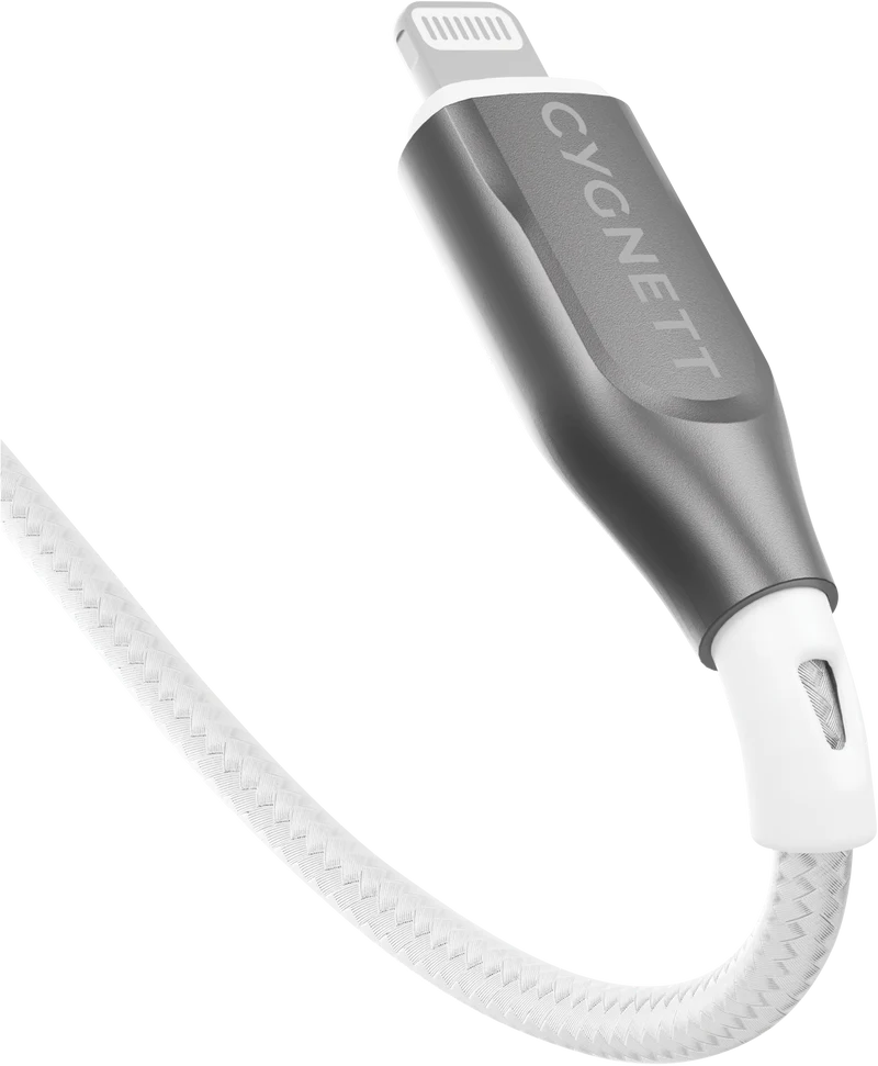 Cygnett USB 2.0 Armoured braided USB A Lightning 2m White