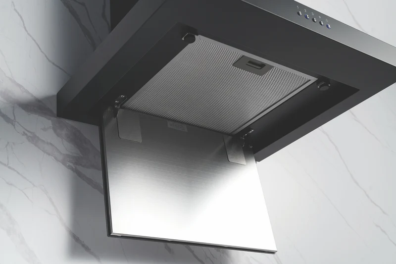 Omega 60cm Canopy Rangehood, Matte Black