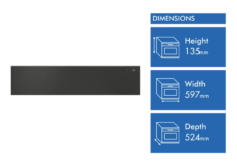 ASKO Craft Warming Drawer - Graphite Black