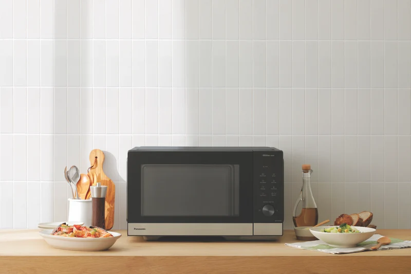 Panasonic 29L 1000W Compact Inverter Microwave Black/Stainless Steel