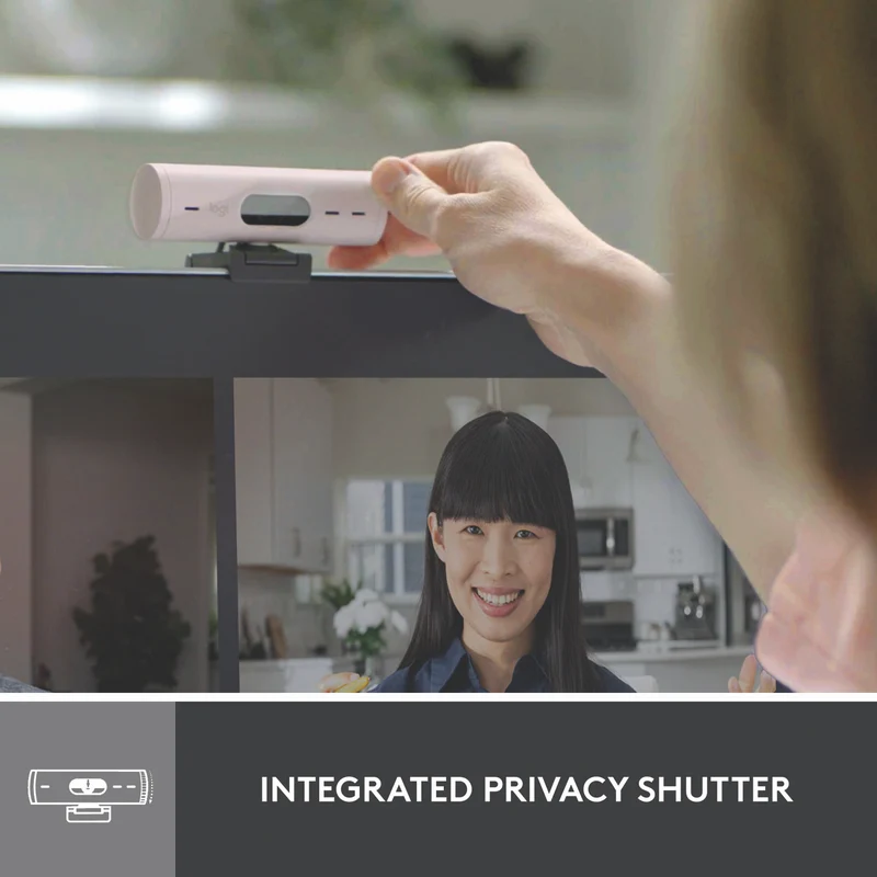 Logitech BRIO 500 Full HD 1080p webcam (Rose)