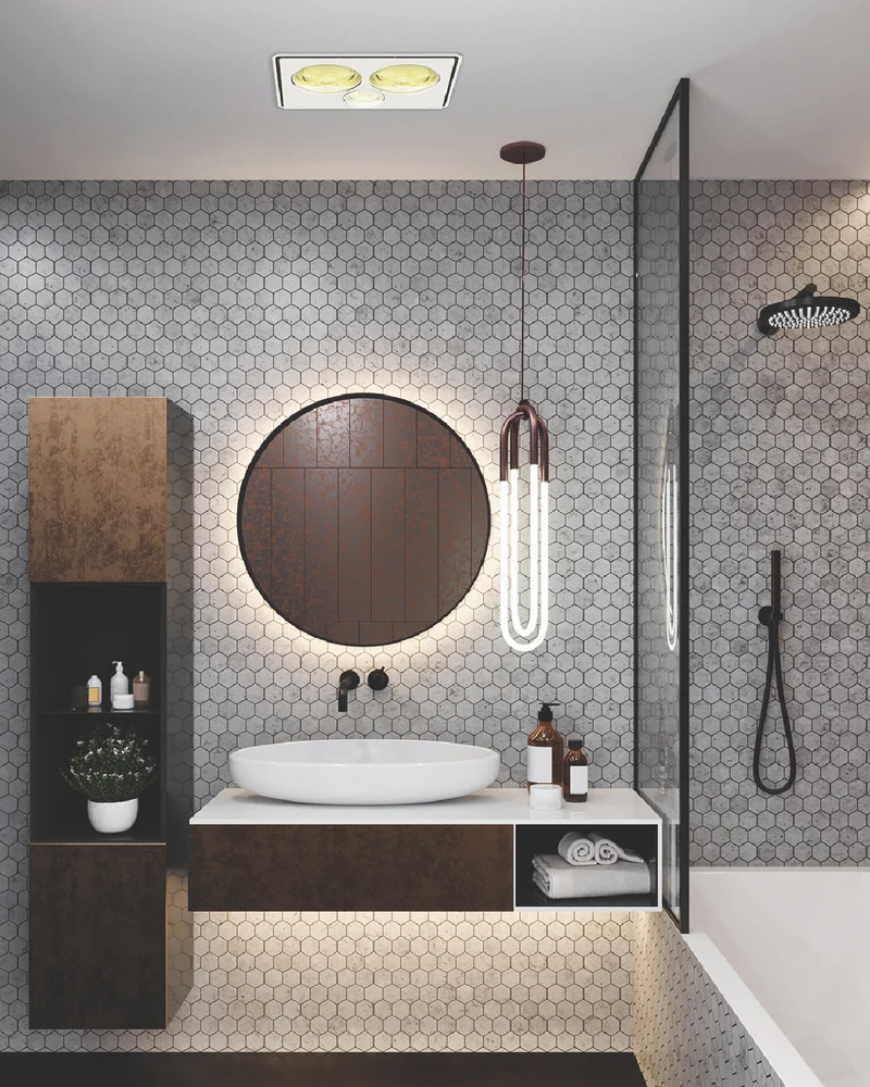 IXL Tastic Vivid 2 in 1 - Bathroom Heater & Light