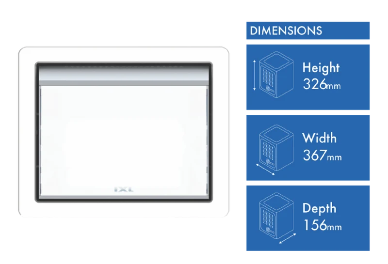 IXL Tastic Luminate Heat Module - Bathroom Ceiling Heater - White