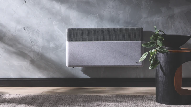 Ausclimate 2000W Ec0Smart Pro Large Panel Heater - Stone Grey