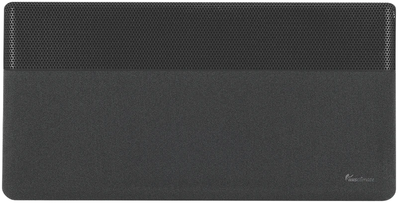 Ausclimate 2000W EcoSmart Pro Large Panel Heater - Charcoal Black
