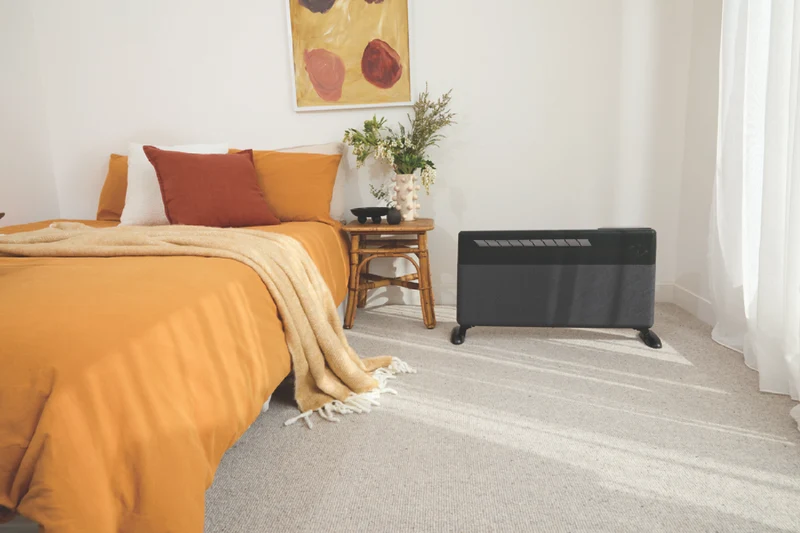 Ausclimate 2000W EcoSmart Pro Large Panel Heater - Charcoal Black