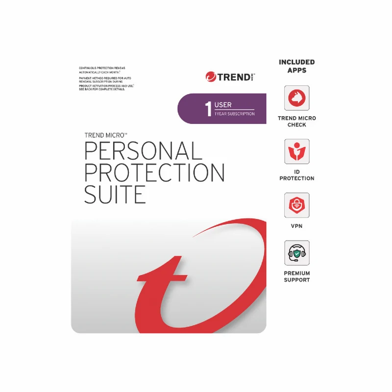 Trend Micro Personal Protection Suite 1-User 1-Year (ESD)