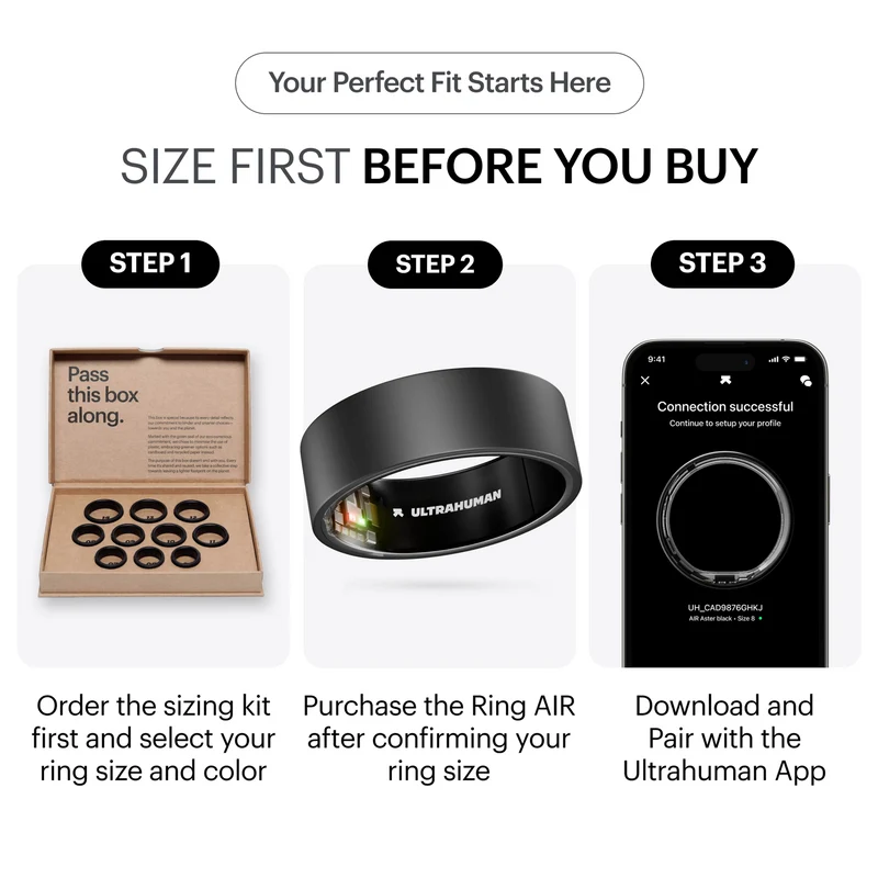 Ultrahuman Ring Air Size 11 Matte Grey