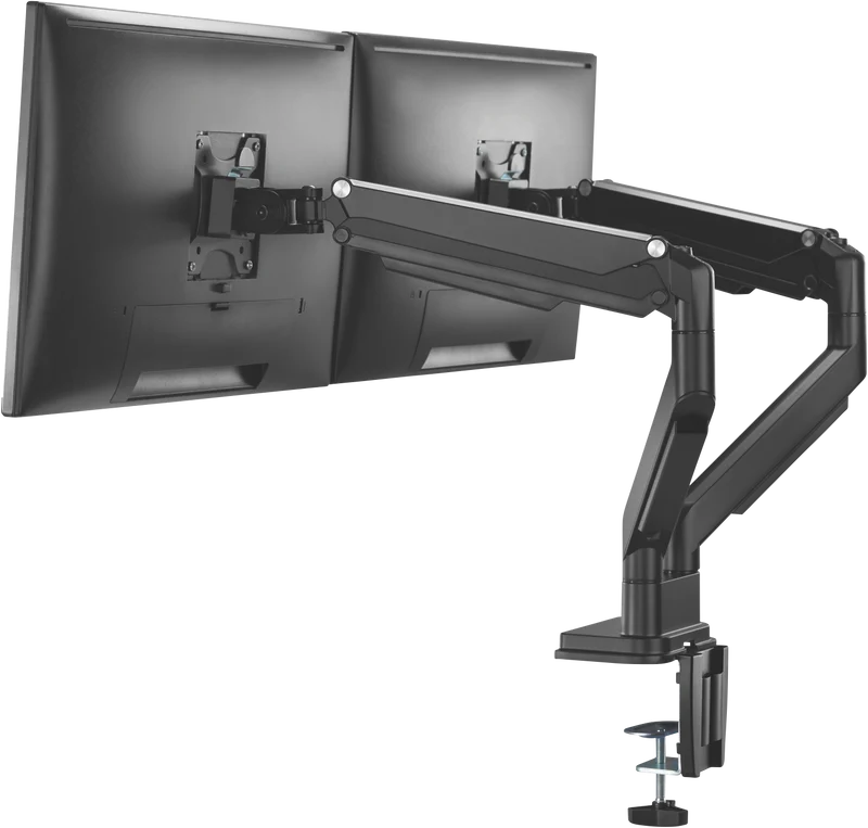 Ergovida Black Gas Spring Dual Monitor Arms