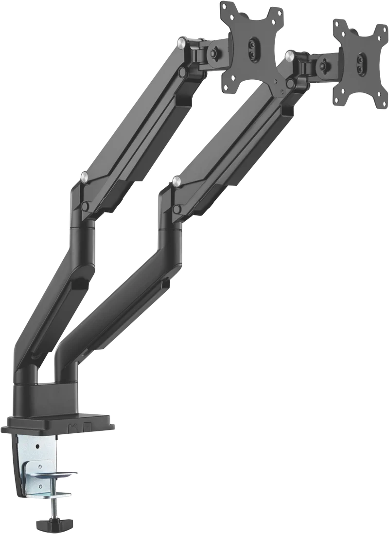 Ergovida Black Gas Spring Dual Monitor Arms