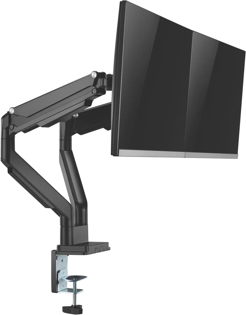 Ergovida Black Gas Spring Dual Monitor Arms