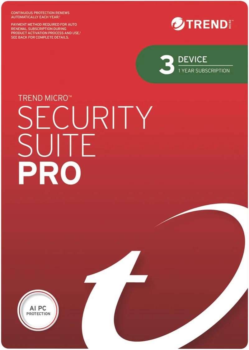 Trend Micro Security Suite Pro 3 Device 1 Year