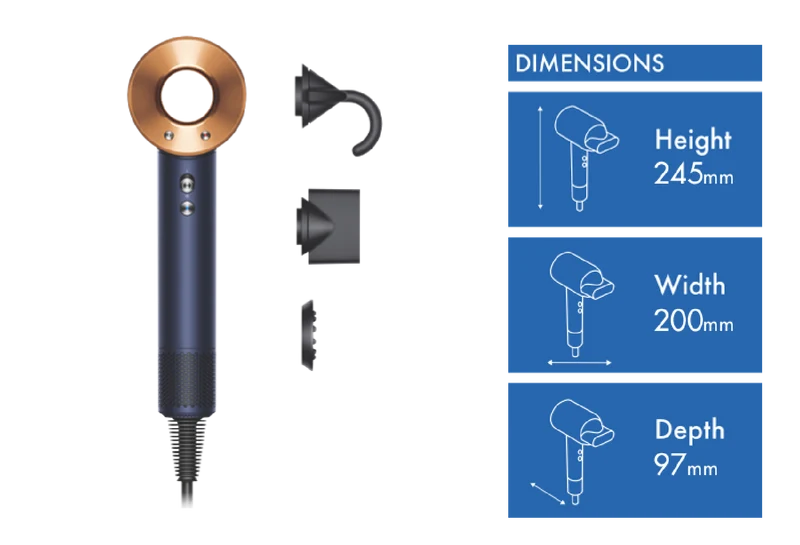 Dyson Supersonic Hair Dryer Prussian Blue
