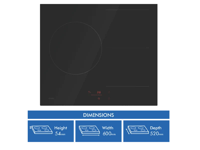 ASKO 60cm 3 Zone Induction Cooktop