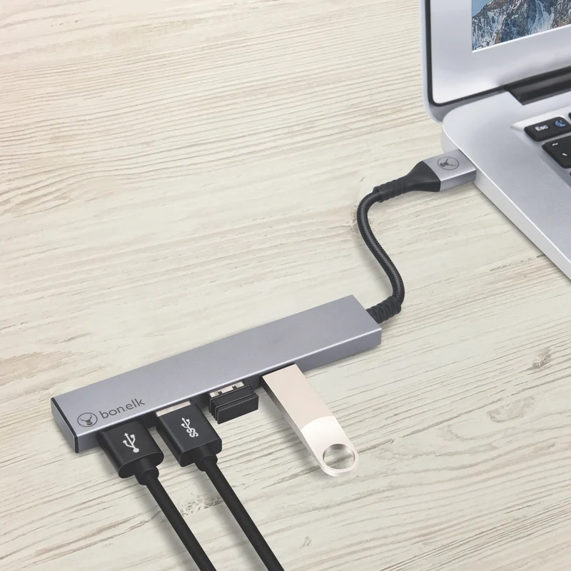 Bonelk Long-Life USB-A to 4 Port USB 3.0