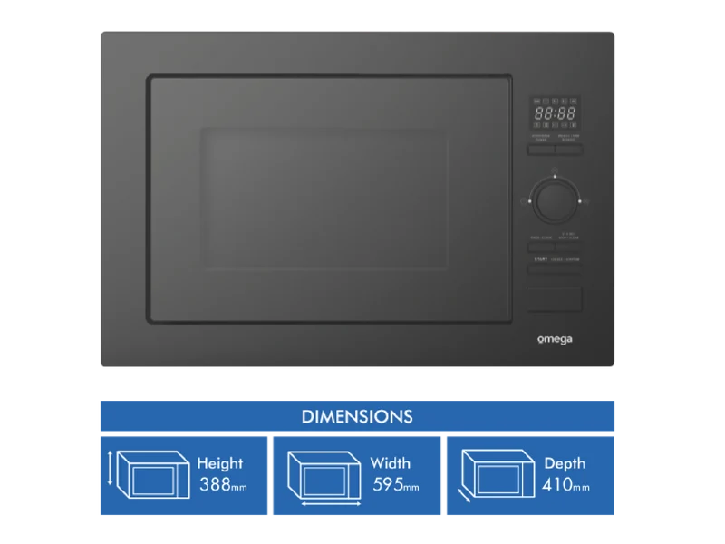 Omega 28 Litre Built-In Microwave Oven