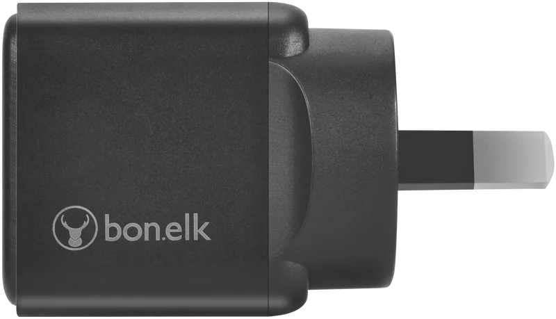 Bonelk 30W PD Wall Charger + Easy Grip Cable (USB-C to C) 1.5m Black