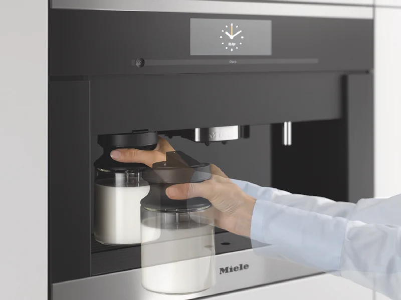 Miele 45cm Built-In Coffee Machine with 2 Bean Containers Obsidian Black