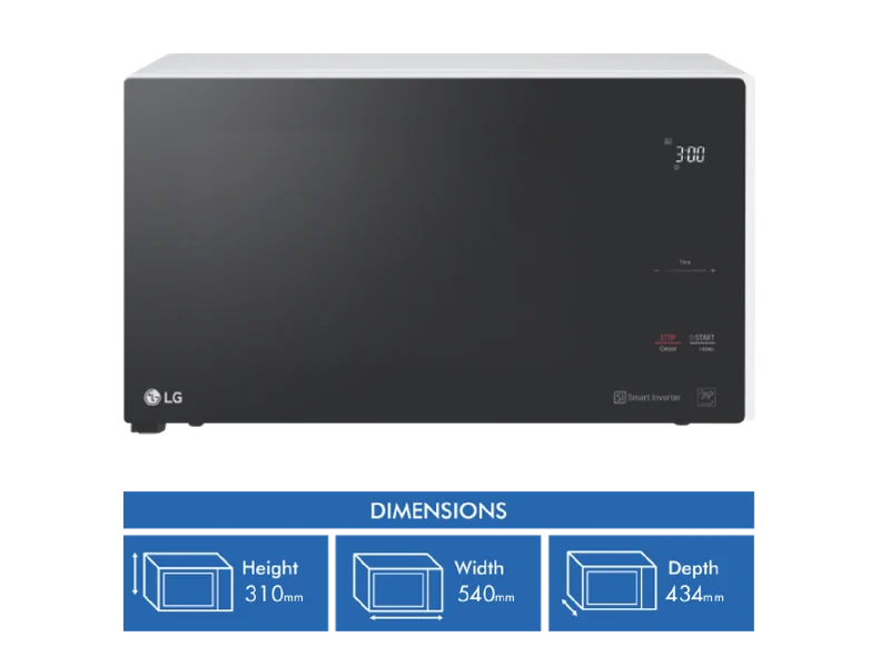 LG 42L 1200W NeoChef Smart Inverter Microwave White