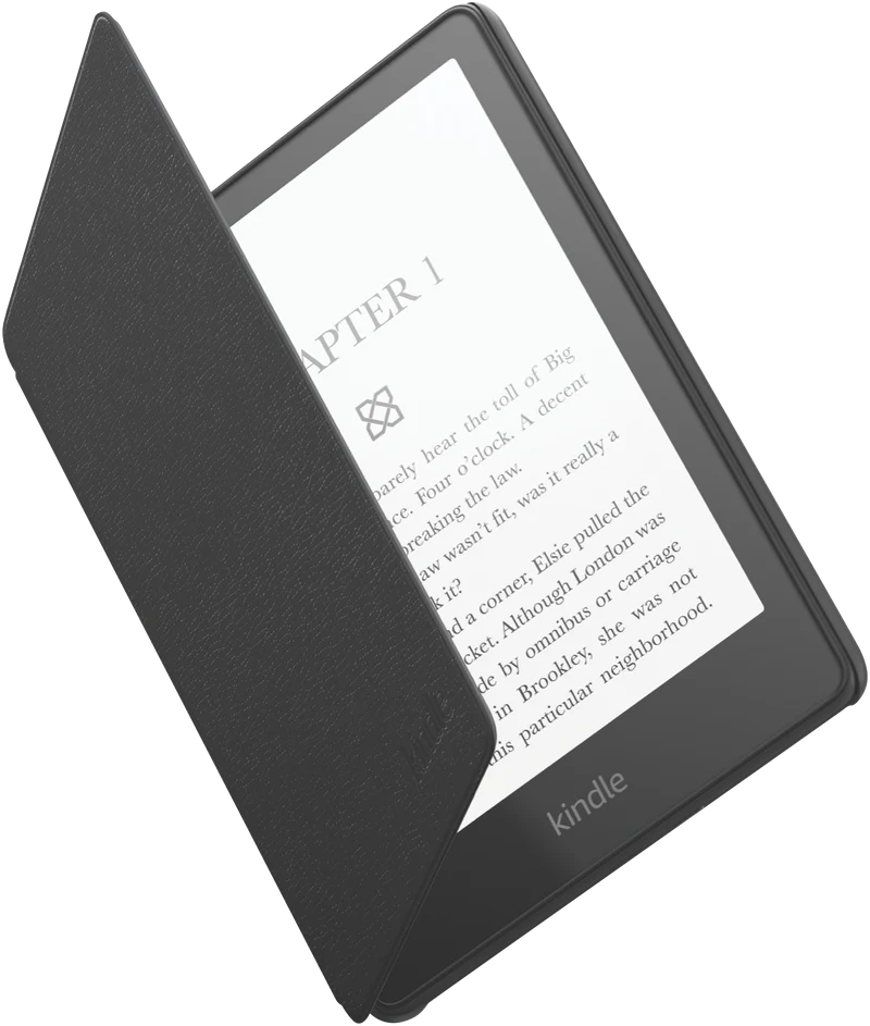 Kindle Paperwhite Leather Cover - Black (11th Generation-2021)