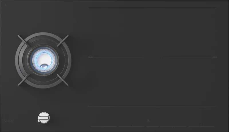 ASKO 90cm Duo Fusion Combined Gas and Induction Cooktop - Matte Black
