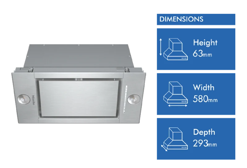 Miele 58cm Undermount Rangehood, Stainless Steel