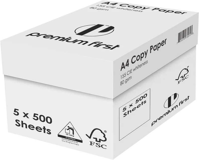 Premium First A4 80GSM Copy Paper - One Ream