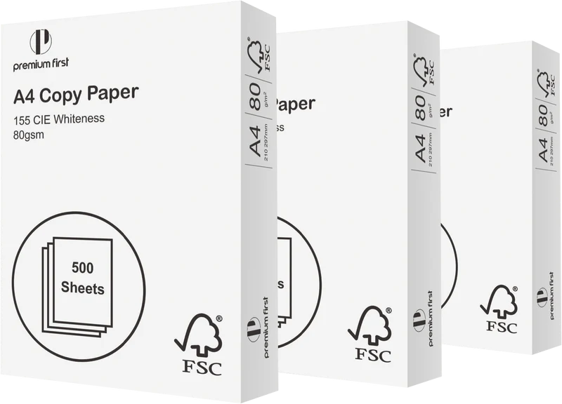 Premium First A4 80GSM Copy Paper - One Ream