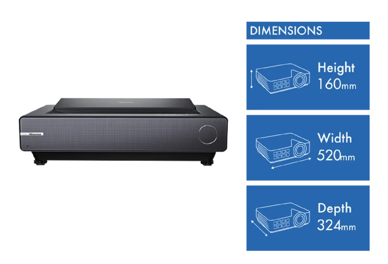 Hisense TriChroma PX2-PRO 4K Ultra Short Throw Smart Projector 2024