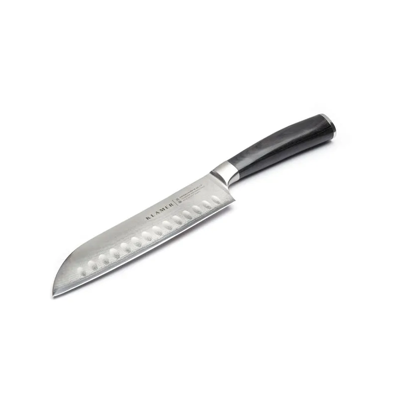 Santoku Damastmesser & Schneidebrett Set