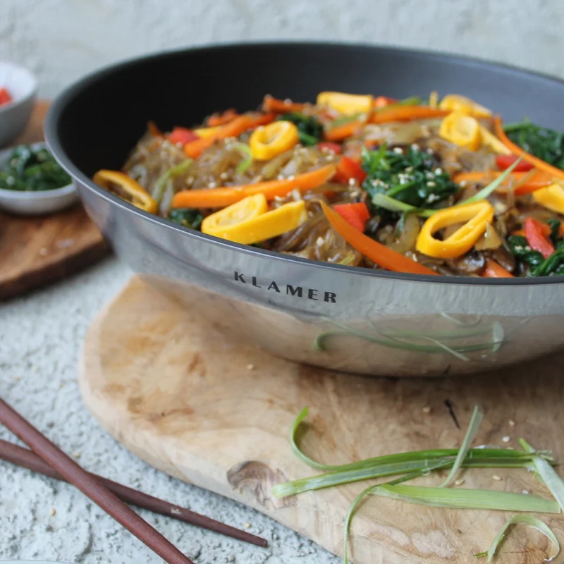 Profi Edelstahl-Wok 28cm