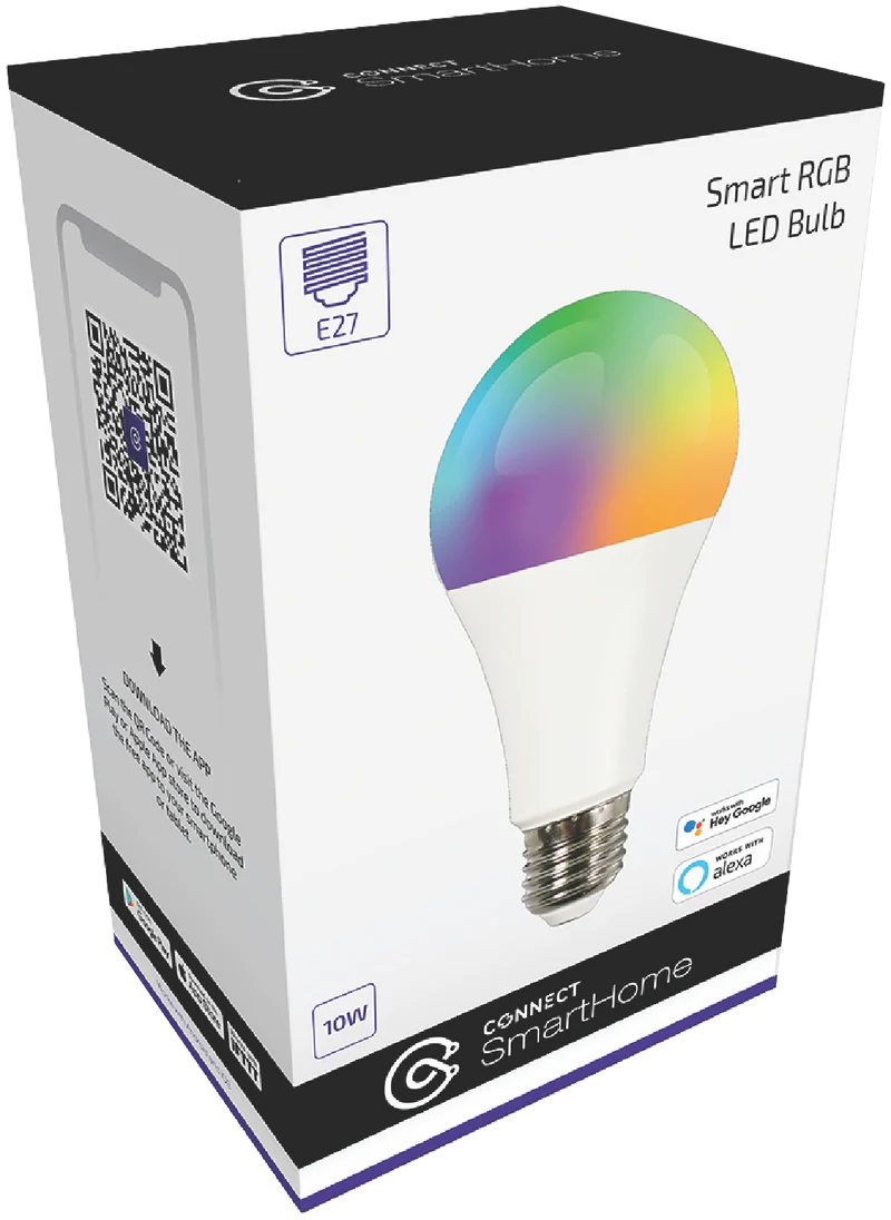 Connect SmartHome 10W Multi-colour Smart Light Bulb (E27)