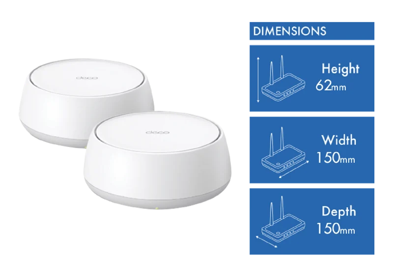 TP-LINK Deco BE5000 Whole Home Mesh Wi-Fi 7 System (2-pack)
