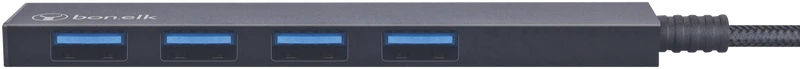 Bonelk Long-Life USB-C 4 Port USB Hub (Black)