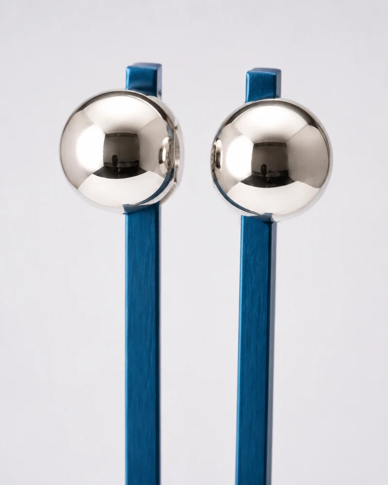 40 Hz Lightdesign Stimmgabel mit Gewicht (bekannt als Gamma Frequenz) mit blauem Griff