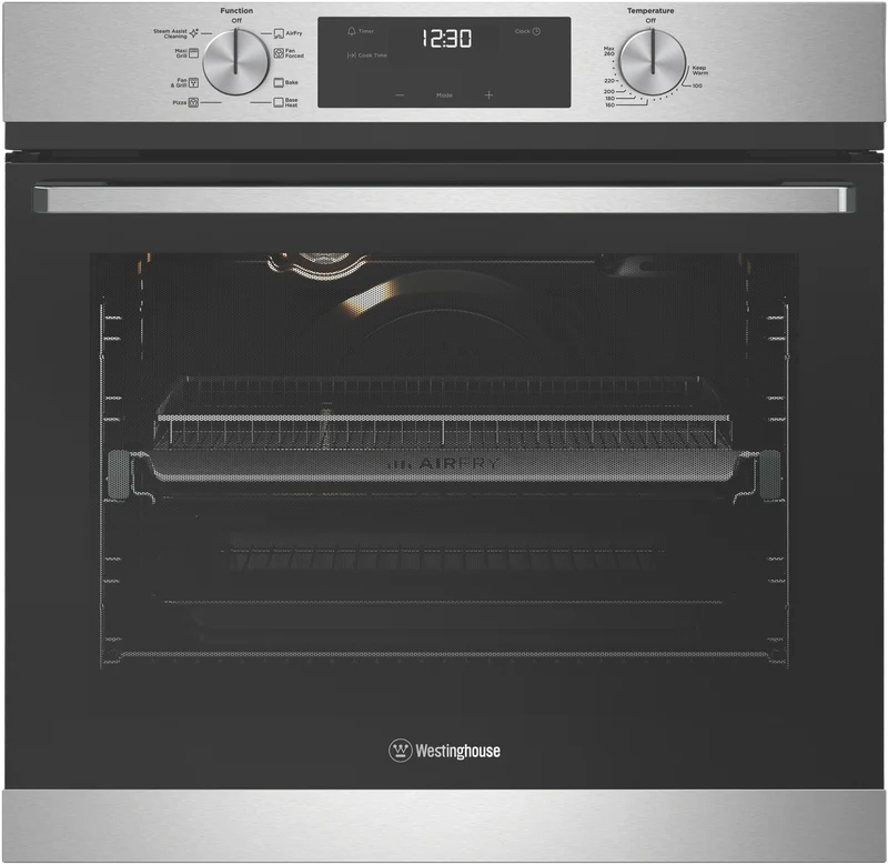 Westinghouse 60cm 8 Multi Function Oven with Airfry, Stainless Steel