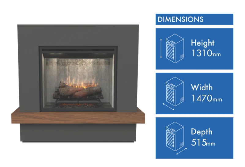 Dimplex 2kW Sherwood Mantle Electric Fireplace
