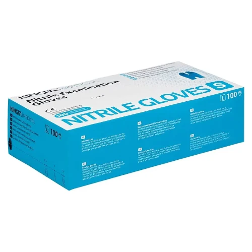 KINGFA Nitril-Handschuhe Blau 100 Stück puderfrei