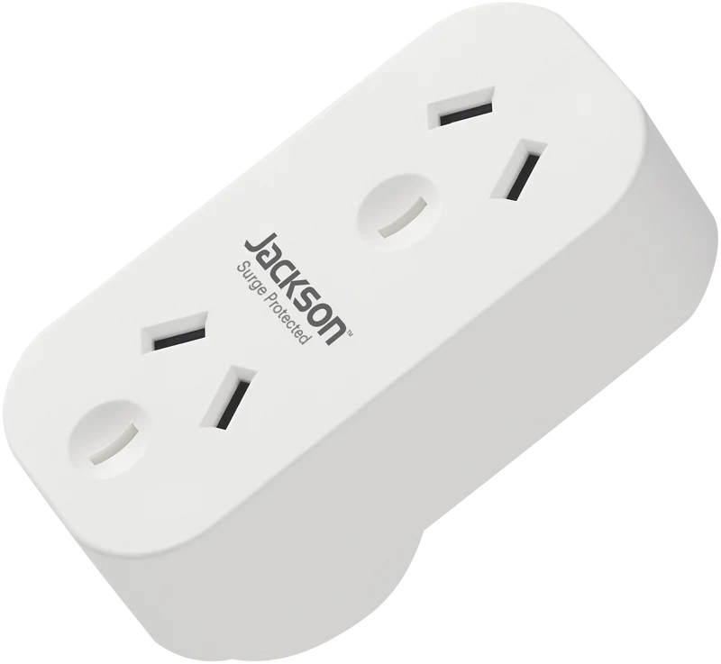 Jackson Surge Protected Double Adaptor