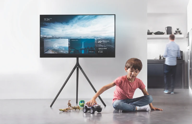 One For All Designer Tripod TV Stand (Titanium Grey)