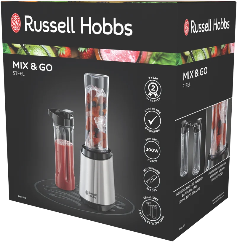 Russell Hobbs Mix and Go Classic Stainless Steel