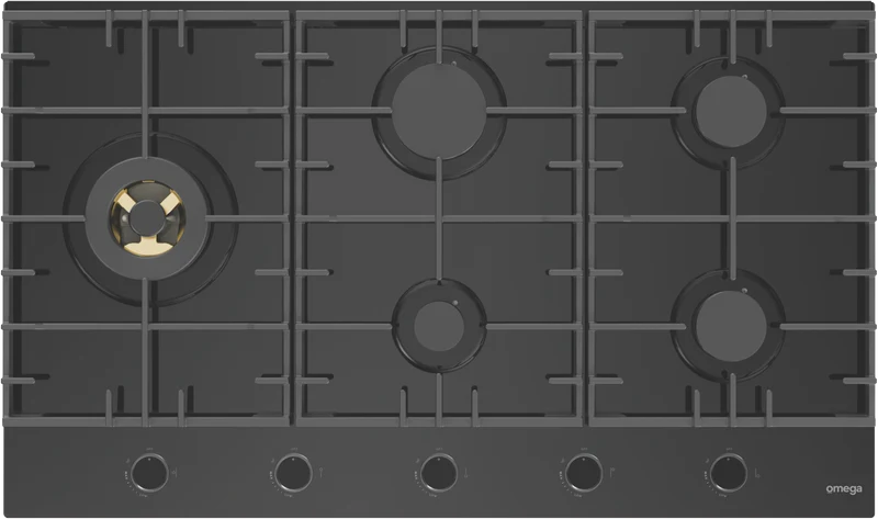 Omega 90cm Gas on Glass Cooktop