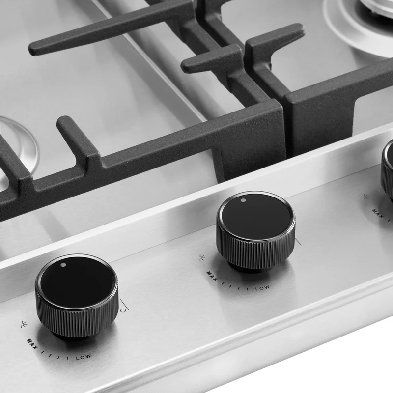 Omega 60cm Gas Cooktop, Stainless Steel