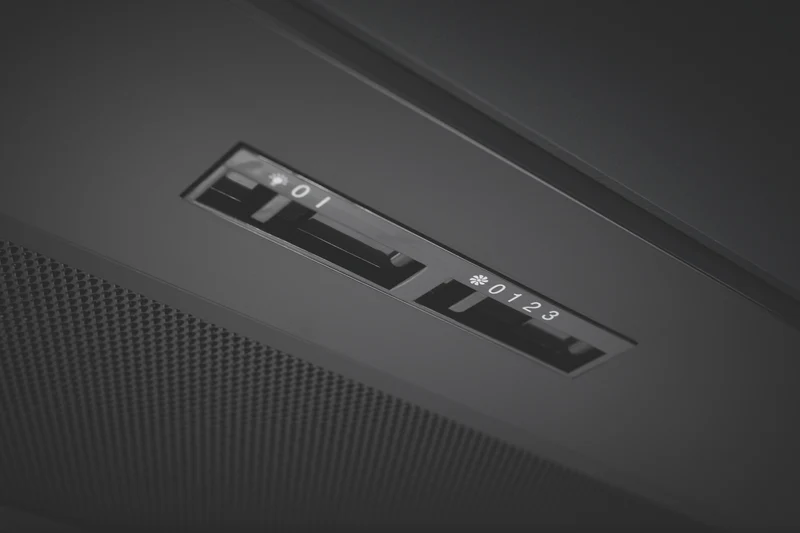 Omega 90cm Undermount Rangehood, Matte Black