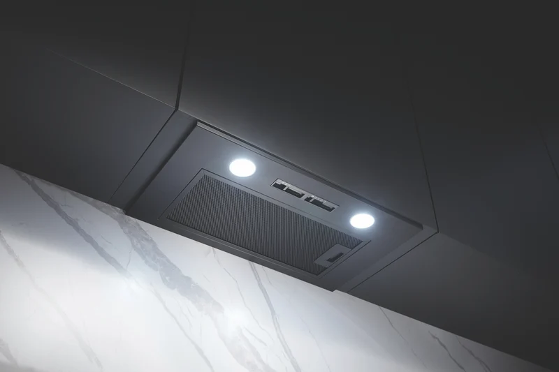 Omega 52cm Undermount Rangehood, Matte Black