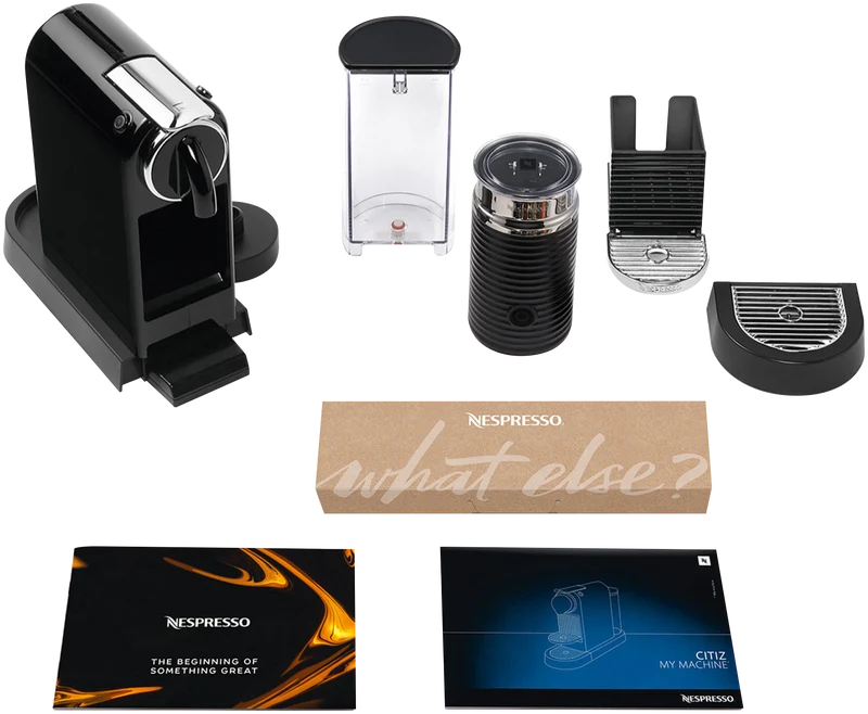 Nespresso Citiz And Milk Capsule Coffee Machine Bundle Black