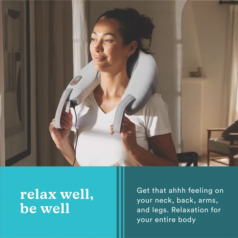 Homedics Vibration Neck Massager With Heat Grey
